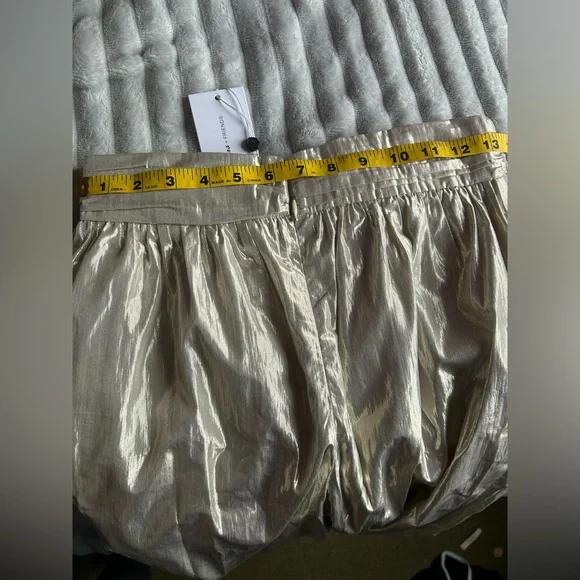 Lovers + Friends Metallic Champagne Trousers - Picture 9 of 9